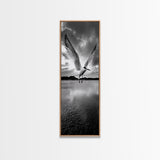 Soaring Bird, Ocean Wings, Nature Flight, Sky Spirit, Canvas Print, Coastal Wall Art, Beach House Decor, Modern Bird Photography