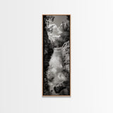 Mountain Stream, Flowing Water, Canyon Trail, Canvas Print, Nature Adventure Art, Rustic Cabin Decor, Bathroom Wall Accent, Entryway Accent