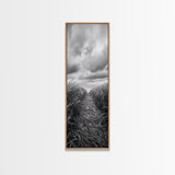 Wheat Field Trail, Countryside Autumn Path, Rustic Farm Landscape, Tranquil Earthy Wall Art, Bedroom or Hallway, Canvas Print