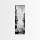 Peaceful Bay, Still Water, Coastal Reflections, Canvas Print, Zen Nature Wall Art, Tranquil Bathroom or Meditation Room Decor