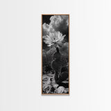 Desert Flower, Cactus Bloom, Southwest Charm, Bold Nature Art, Framed Canvas Print, Kitchen Wall Art, Boho Western Home Decor