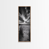 Desert Light Rays, Nature Sunset Art, Dramatic Sky Wall Decor, Canvas Print, Minimalist Desert Landscape, Living Room Wall Art