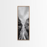 Canyon Stream Path, Ocean Rock Passage Art, Nature Landscape Photography, Canvas Print, Bathroom Wall Decor, Modern Coastal Art