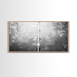 Fishing Pole, Water Focus, Tranquil Reflections, Minimalist Angler Art, Canvas Print, Cabin Wall Art, Lakehouse Decor