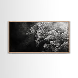 Botanical Texture, Nature Closeup Art, Modern Organic Aesthetic, Framed Canvas Print, Bedroom Wall Art, Neutral Boho Wall Decor