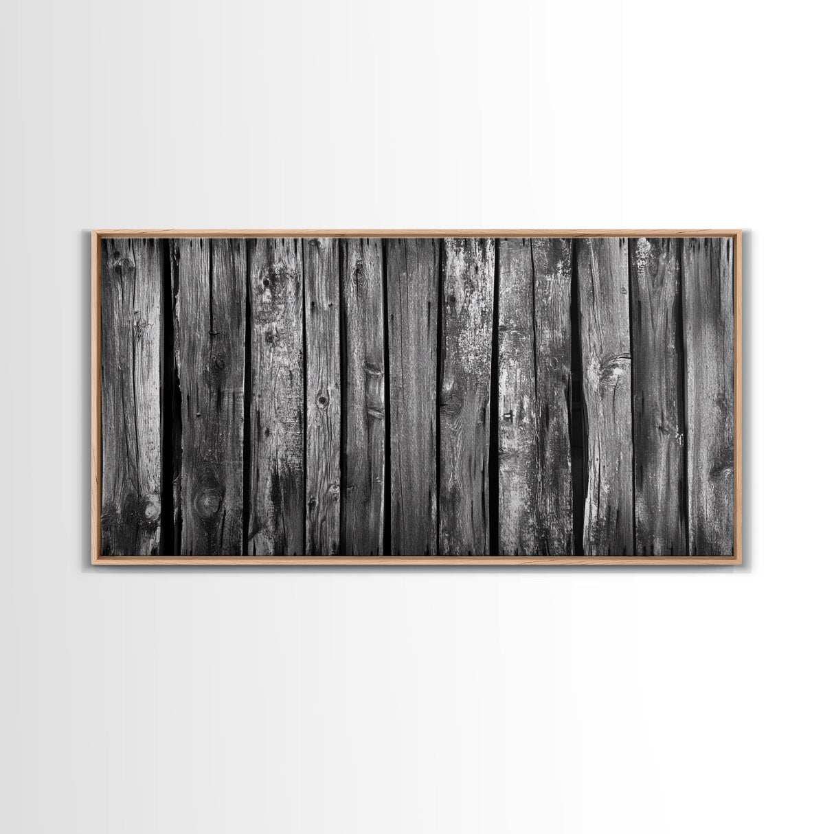 Rustic Wood, Weathered Planks, Barn Texture, Framed Canvas Print, Farmhouse Wall Art, Minimalist Rustic Decor, Kitchen Wall Art, Neutral Tones