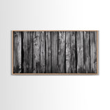 Rustic Wood, Weathered Planks, Barn Texture, Framed Canvas Print, Farmhouse Wall Art, Minimalist Rustic Decor, Kitchen Wall Art, Neutral Tones