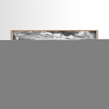 River Bend Landscape, Mountain View Aerial, Nature Panorama Scene, Framed Canvas Print, Cabin Wall Art, Adventure Boho Art, Living Room Wall Art
