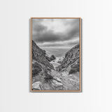 Ocean Cliffs, Rugged Coast, Seascape Photography, Travel Inspiration, Canvas Print, Hallway Wall Art, Coastal Modern Decor, Ocean View