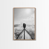 Kayak Splash, Adventure Paddle, Ocean Journey, Water Sports Art, Canvas Print, Office Wall Art, Outdoor Enthusiast Gift, boho wall decor