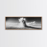 Sand Eruption, Desert Energy, Dust Storm, Framed Canvas Print, Modern Abstract Art, Office Wall Art, Dynamic Nature Photography