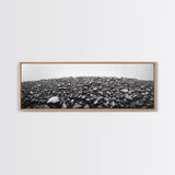 Rock Hill, Stone Texture, Natural Abstract, Canvas Print, Minimalist Wall Art, Monochrome Decor, Modern Entryway Art, Hallway Print