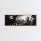 Kelp Forest, Underwater Magic, Ocean Depths, Framed Canvas Print, Marine nature photography, Bathroom wall decor, Moody coastal aesthetic