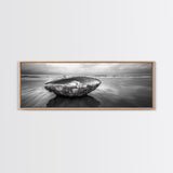 Seashell Closeup, Beach Photography, Ocean Minimalism, Canvas Print, Bathroom Wall Art, Coastal Modern Decor, Nautical Neutral Art