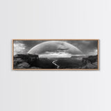 Rainbow Desert Storm, Moody Landscape Photography, Canyon Wall Art, Canvas Print, Living Room Statement Piece, Western Style Decor