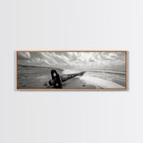 Rusted Anchor Pipe, Coastal Beach Art, Ocean Photography, Framed Canvas Print, Nautical Wall Art, Bedroom or Bathroom Decor