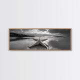 Starfish Beach, Moody Ocean, Calm Sunset, Canvas Print, coastal home decor, bathroom beach art, ocean lover gift, marine wall decor