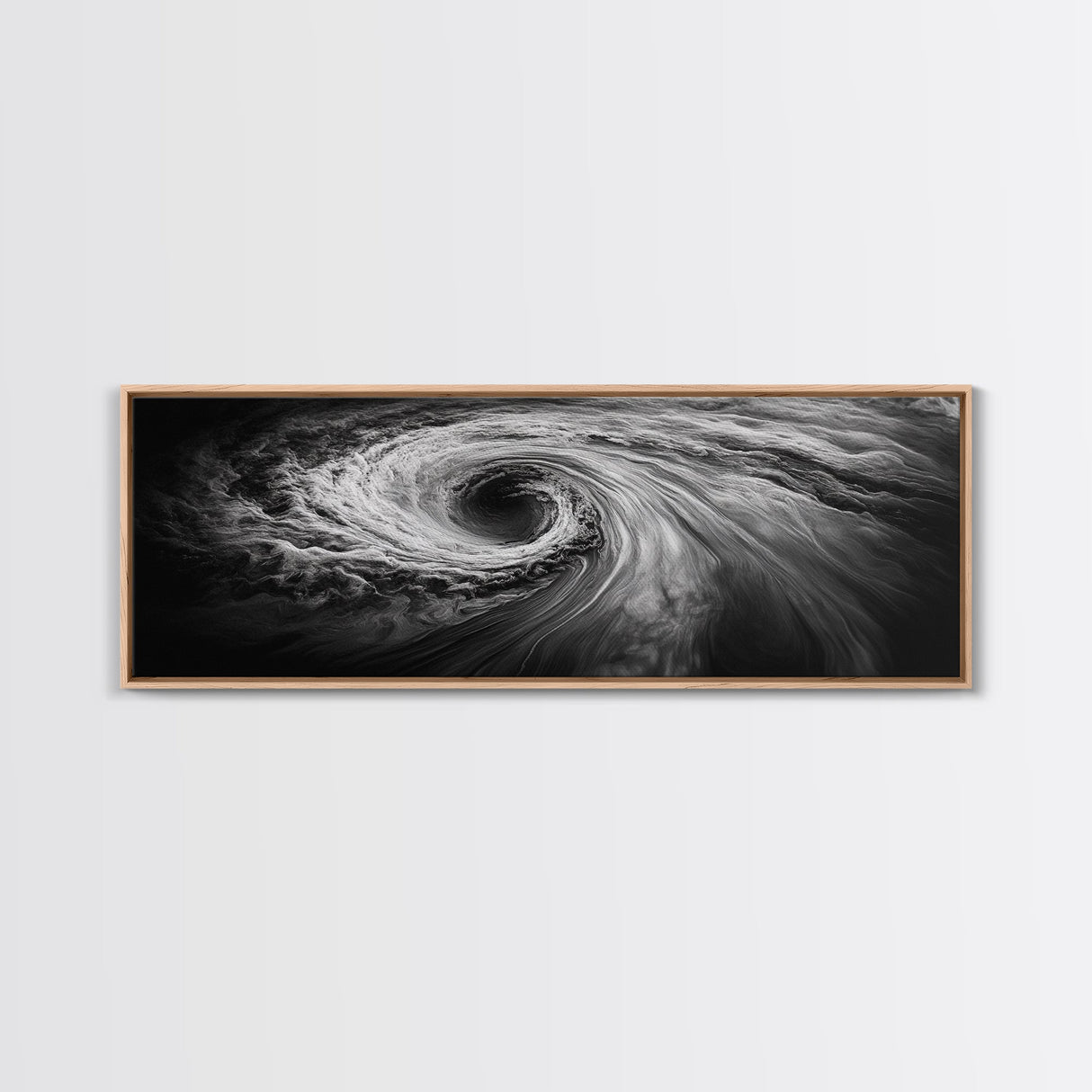 Ocean Vortex, Surreal Motion, Abstract Water, Canvas Print, Modern Coastal Decor, Bathroom Wall Art, Minimalist Abstract Photography