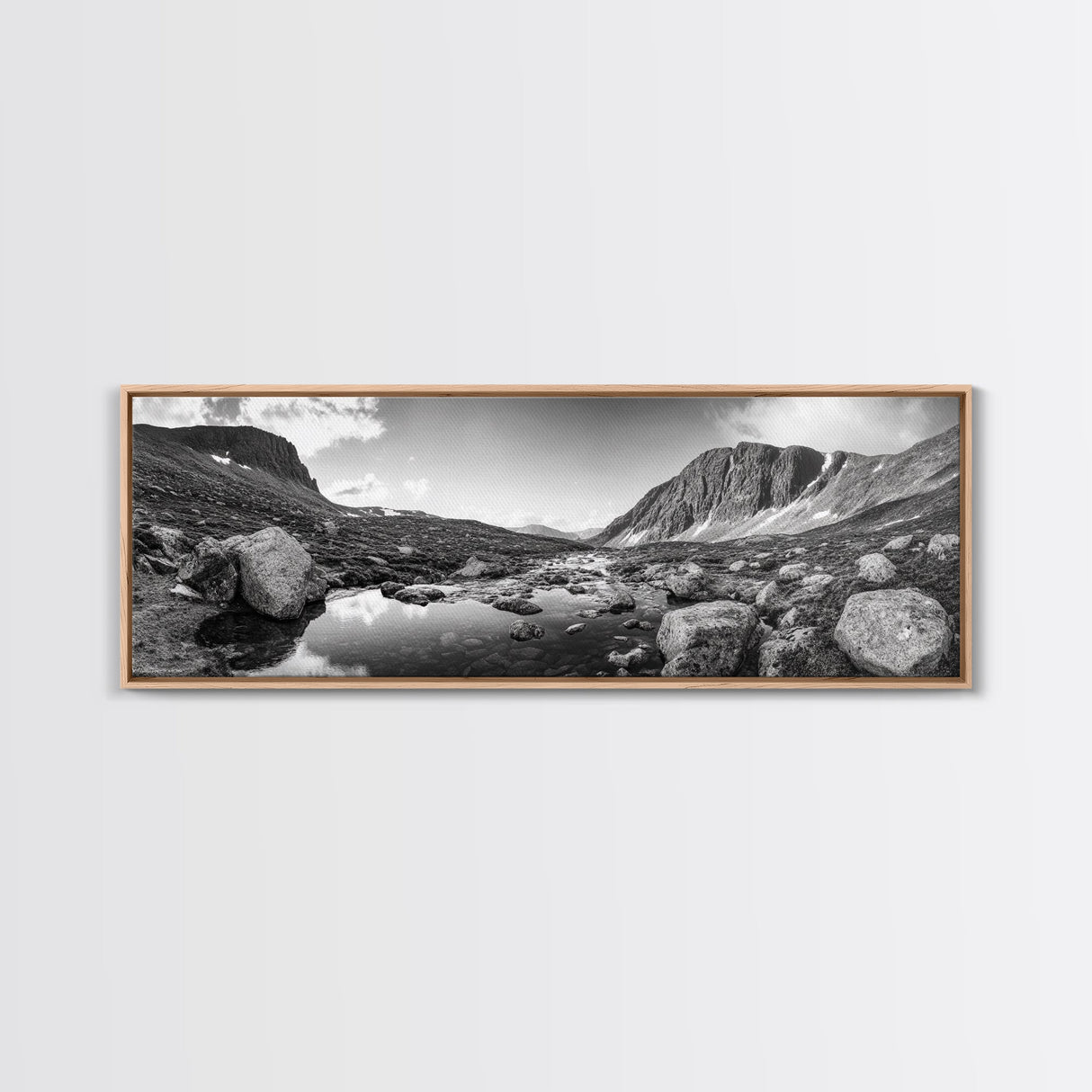Mountain Stream, Rocky Path, Alpine Beauty, Wilderness Escape, Canvas Print, Cabin Wall Art, Nature Photography, Adventure Home Vibe