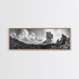 Volcanic Cloudscape, Earth Power, Natural Explosion, Dramatic Wall Decor, Framed Canvas Print, Adventure Art, Rustic Living Room Wall Art