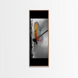 Rainbow Wings, Close Up, Dragonfly Beauty, Nature Macro – Canvas Print, Boho Wall Art, Nursery Decor, Insect Photography, Colorful Accent
