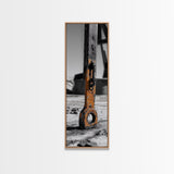 Industrial Detail, Rusty Metal, Minimalist Style, Grunge Wall Decor, Framed Canvas Print, Garage Art, Man Cave Wall Art