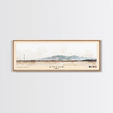 Ancud, Chile Watercolor Print, Vacation Gift, Chile Wall Art, Beach Painting, Beach Decor, Large Wall Art, Wood Frame Art