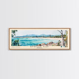 Byron Bay, Australia Watercolor Beach Print, Vacation Gift, Australia Wall Art, Beach Painting, Beach Decor, Beach Painting