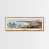 Canggu Beach, Indonesia Watercolor Print, Vacation Gift, Indonesia Wall Art, Beach Painting, Beach Decor, Large Wall Art, Wood Frame Art