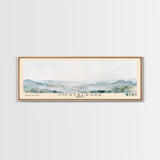 Costalegre, Mexico Watercolor Print, Vacation Gift, Mexico Wall Art, Beach Painting, Beach Decor, Large Wall Art, Wood Frame Art