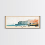 Easter Island, Chile Watercolor Beach Print, Vacation Gift, Chile Wall Art, Beach Painting, Beach Decor, Beach Painting