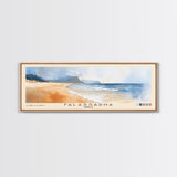 Falassarna, Greece Watercolor Beach Print, Vacation Gift, Greece Wall Art, Beach Painting, Beach Decor, Beach Painting