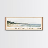 Flaherty Beach, Australia Watercolor Print, Vacation Gift, Australia Wall Art, Beach Painting, Beach Decor, Large Wall Art, Wood Frame Art