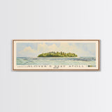 Glover’s Reef Atoll, Belize Watercolor Beach Print, Vacation Gift, Belize Wall Art, Beach Painting, Beach Decor, Beach Painting