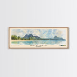 Gris Gris, Mauritius Watercolor Beach Print, Vacation Gift, Mauritius Wall Art, Beach Painting, Beach Decor, Beach Painting