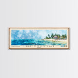 Half Moon Caye, Belize Watercolor Beach Print, Vacation Gift, Belize Wall Art, Beach Painting, Beach Decor, Beach Painting
