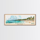 Hispaniola, Dominican Republic Watercolor Beach Print, Vacation Gift, Dominican Republic Wall Art, Beach Painting, Beach Decor, Beach Painting