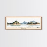 Kawau Island, New Zealand Watercolor Beach Print, Vacation Gift, New Zealand Wall Art, Beach Painting, Beach Decor, Beach Painting