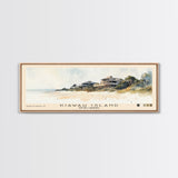 Kiawah Island, South Carolina Watercolor Print, Vacation Gift, South Carolina Wall Art, Beach Painting, Beach Decor, Large Wall Art, Wood Frame Art