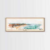 Kuta Beach, Indonesia Watercolor Print, Vacation Gift, Indonesia Wall Art, Beach Painting, Beach Decor, Large Wall Art, Wood Frame Art