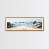 Levant Island, France Watercolor Beach Print, Vacation Gift, France Wall Art, Beach Painting, Beach Decor, Beach Painting