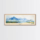 Maui, Hawaii Watercolor Print, Vacation Gift, Hawaii Wall Art, Beach Painting, Beach Decor, Large Wall Art, Wood Frame Art