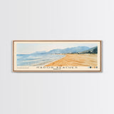 Nador Beaches, Morocco Watercolor Print, Vacation Gift, Morocco Wall Art, Beach Painting, Beach Decor, Beach Or Lakehouse Art