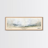 Sanna, Scotland Watercolor Print, Vacation Gift, Scotland Wall Art, Beach Painting, Beach Decor, Large Wall Art, Wood Frame Art