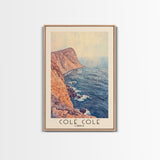 Cole Cole, Chile Watercolor Beach Print, Vacation Gift, Chile Wall Art, Beach Painting, Beach Decor, Beach Painting