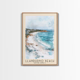 Llandudno Beach, South Africa Watercolor Print, Vacation Gift, South Africa Wall Art, Beach Painting, Beach Decor, Large Wall Art, Wood Frame Art