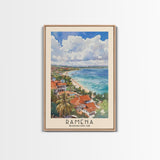 Ramena, Madagascar Watercolor Print, Vacation Gift, Madagascar Wall Art, Beach Painting, Beach Decor, Large Wall Art, Wood Frame Art