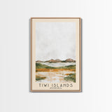 Tiwi Islands, Australia Watercolor Beach Print, Vacation Gift, Australia Wall Art, Beach Painting, Beach Decor, Beach Painting