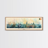 Korolyov Russia Wall Art, Panoramic Travel Poster, Panoramic Framed Canvas Print, City Wall Art, Wall Hanging Home Decor, Travel Art