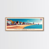 Haarlemmermeer Netherlands Panoramic Travel Poster, Framed Canvas Print or Metal Wall Art, Travel Art, Home Decor, Panoramic Painting, Midcentury Art